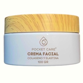 PocketCare Crema Facial con Colágeno y Elastina – Hidratación Profunda y Efecto Antiarrugas – Textura Gel-Crema Ligera No Grasosa tipo cold cream – Mejora Firmeza y Elasticidad – Para Todo Tipo de Piel 100 ml