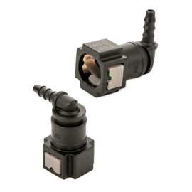 LST 2 x Quick Release Fuel Line Hose Coupling L Piece 7.89 x 5 mm