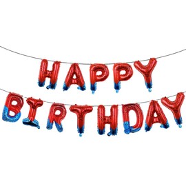 Spider Superhero Birthday Party Decorations Set, Banner, Balloons and Signs for Boys