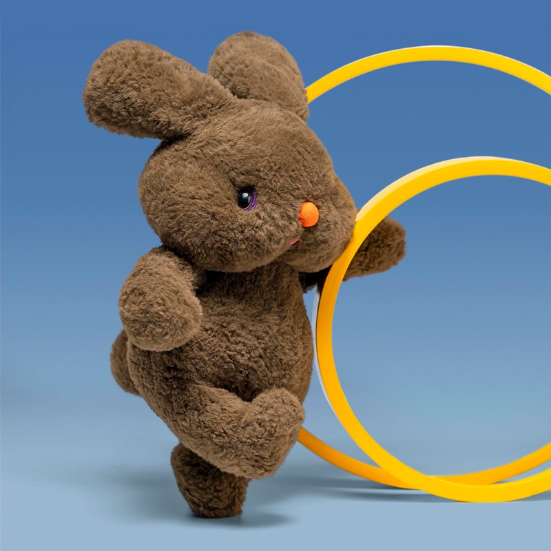 Sunnymore Chocball Bunny Plush Toy, Bunny Stuffed Animals,Realistic Bunny Cute