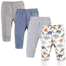 Touched by Nature Unisex Baby Organic Cotton Pants, Bold Dinosaurs, 18-24 Months