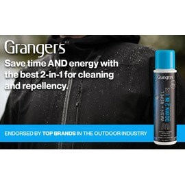 Grangers Wash + Repel Down 2 in 1 | 300ml | Cleans and Reproofs your Down Gear in one wash, saving water and energy