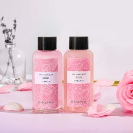 Bath Gifts Set for Women - Spa Luxetique 6pcs Rose Travel Gift Box, Relaxing Home Spa Kit Includes Bubble Bath, Body Lotion, Shower Gel, Bar Soap, Hand Cream, Travel Bag. Birthday & Christmas Gifts Idea for Her.