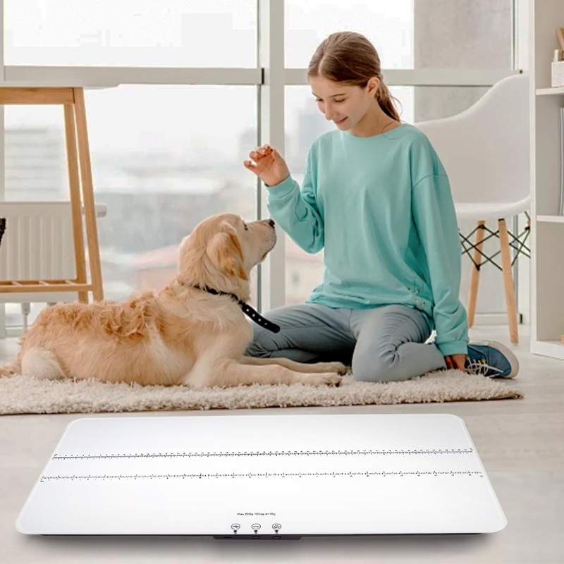 UNIWEIGH Digital Pet Scale 220lbs x10g Accuracy,Dog/Cat Animal Scales with
