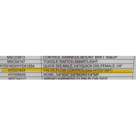 Boss OEM GENUINE NEW BOSS HYD01624 FLOW KIT SAME AS HYD01687