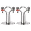 sourcing map Wall Mount Ceiling Mount Pipe Support, 304 Stainless