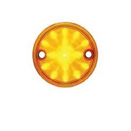United Pacific Amber 3" Round Surface Mount 15 LED Side Marker Light