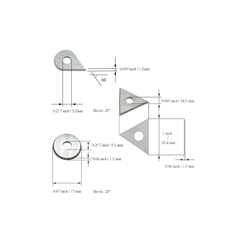 LU&MN PAINT SCRAPER BLADES (COMBO)