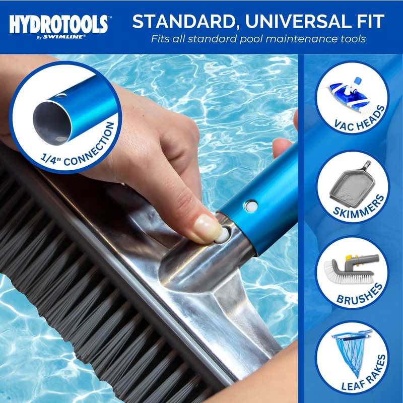 SWIMLINE HYDROTOOLS 83515 2-Piece Telescopic Pole 6 To 11 Feet