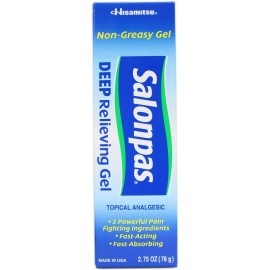 Salonpas Deep Relieving Gel - 2.75 oz, Pack of 2