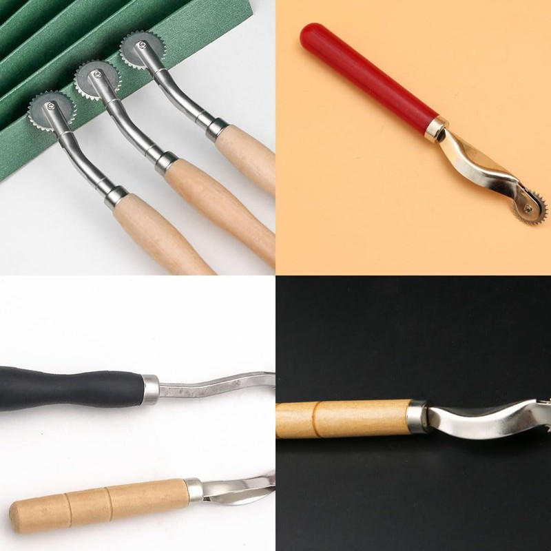 Esforzarse Tracing Wheel Sewing Tool,4PCS Tracing Wheel Stitching Wheel Tool