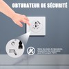 EXTRASTAR 2 Pack Travel Adapter International Plug Adapter to France