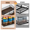 EFYSE Coffee Syrup Organizer Rack, 2 Tier Syrup Holder for