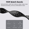 Quick Release FKM Rubber Watch Bands Tropical Style 18mm 20mm
