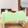 Table Cover, Tablecloth, Waterproof for Home Restaurant(Green Grid)
