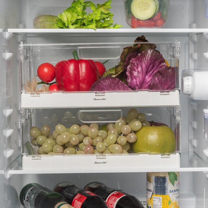Rosenstein & Söhne Fridge Box: Set of 4 Foldable Fridge