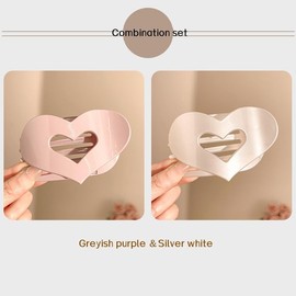 Women's Flat Hair Clips, 4 Pieces for Women, with Strong Hold, Bright, Large Hair Clip for Thin and Thick Hair, Curved Design for Lying and Driving