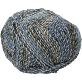 James Brett Marble Chunky Knitting Yarn 100% Soft Acrylic Wool 200g Ball (Blue & Grey Mix MC2)