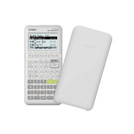 Casio fx-9750GIII White Graphing Calculator (fx-9750GIII-WE), 4 AA batteries required. (included) Small