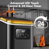 COWSAR Countertop Ice Maker with LED Display & Timer, 26lbs/24H,
