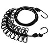FineGood Clothesline 5.9 ft (1.8 m), Black, 12 Pieces, Strong