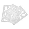 12Pcs Paint Stencils A4 Characters Animals Plants Safe Poisonless Durable