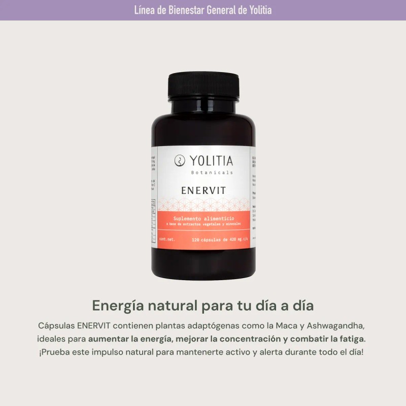 Enervit | Vitalidad Natural Con Ashwagandha + Maca 120 Caps
