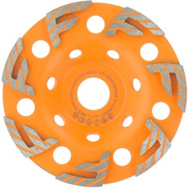 PRODIAMANT Premium Diamond Cup Wheel 125 mm SuperFinish Concrete Universal 125 mm x 22.2 mm Grinding Wheel