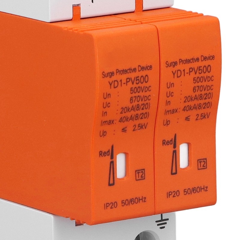 DC Surge Protector Visual Alarm Window Modular Design Protective Arrester
