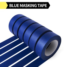 TAPEBEAR Multi-Surface Painter's Tape, UV Anti Residue Free Blue Tape, Wall Painting Masking Tape with Sharp Lines for Indoor Outdoor Painting, 1.41 inch x 60 Yard, 6 Rolls