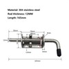 2 Pack Spring Loaded Latch,Stainless Steel Spring Bolt Latch,Spring Loaded