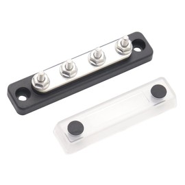 Operitacx 1 Stück Praktischer Stromverteilungsblock für Wohnmobile Boote Flammhemmendes Material für Verkabelung Hohe Zuverlässigkeit