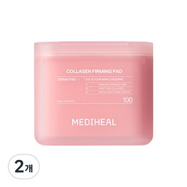 Mediheal Collagen Elasticity Filling Firming Derma Pad 2nd Generation, 2 Packs, 100 Sheets / 메디힐 콜라겐 탄력 채움 퍼밍 더마 패드 2세대, 2개, 100매입