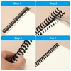 PATIKIL 12mm(1/2") Plastic Spiral Binding Coils, 50 Pcs Binding Spirals
