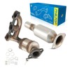 PHILTOP Front and Rear Catalytic Converter Kit Direct-Fit Replacement For