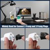 1 Pcs 2 in 1 Light Socket to Plug Adapter,