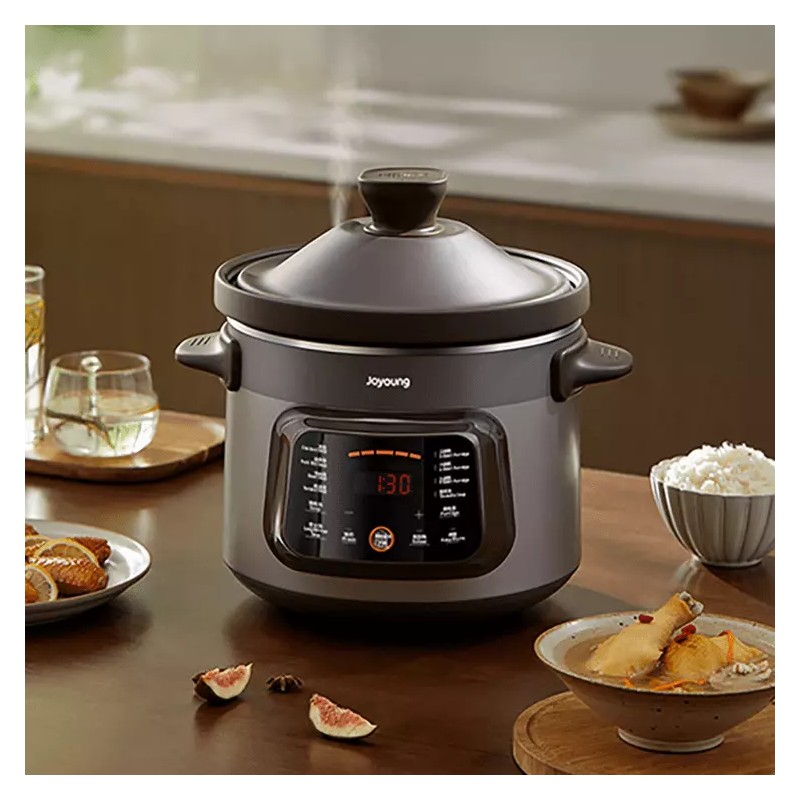 Joyoung Electric Purple Clay Slow Stew Soup Pot Slow Cooker