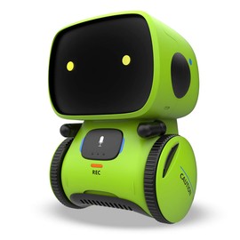 REMOKING Intelligent Robot Kids Toy, Interactive Robot Learning Toy, Gifts for Boys Girls, Touch Control, Voice Recording, Voice Recording, Talking, Dancing, Music, Green