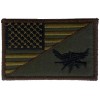 AMERICAN FLAG TACTICAL US ARMY MORALE MILITARY BADGE FOREST CAM