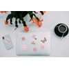 Cute Preppy Pink Stickers,50Pcs Waterproof Vinyl Aesthetic Girly Stickers for