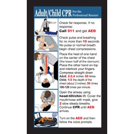 CPR Pocket Reference Cards (BLS - 100 Count)