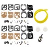 MCHNIC 2x Carburettor Membranes Repair Kit with Fuel Hose for