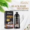 Champú Tinte Negro Con Aceite De Coco Mokeru 3 En