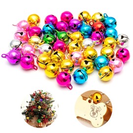 Colorful Bells (Approx. 50 Pieces) Tin Bell Baolai Bell 0.5 inch (12 mm) DIY Craft Supplies, Cute Mini Bell, Accessories, Parts, Materials, Christmas Tree, Christmas Bell, Christmas Ornament,