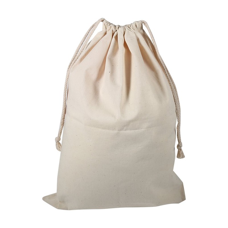 Oumefar Drawstring Storage Bag, Household Plain Organic Cotton Storage Bag