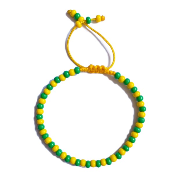 Pulsera de Ilde Orula de Chaquirón Calibrado – Hilo Amarillo