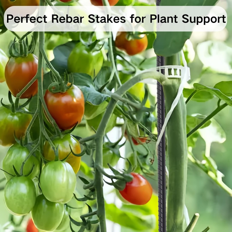 Steel Rebar Stakes 48 lnch 8 Pack Ground Stakes Heavy