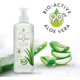Derora Aloe Vera Gel | 100% Pure, Organic & Natural Bio-Active Aloe | Healing, Soothing & Hydrating for Skin, Face & Body | Cruelty-Free & Vegan | 500ml (1 Pack)