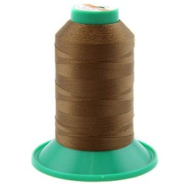 NTS Nähtechnik 1000 m Sewing Thread, Leather Yarn 60, Choice of Colours, Filament Yarn for Leather (Brown)