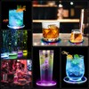 Pack of 8 LED Coasters, Colourful LED Coasters, Luminous with